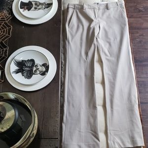Express Light Tan Flare Slacks